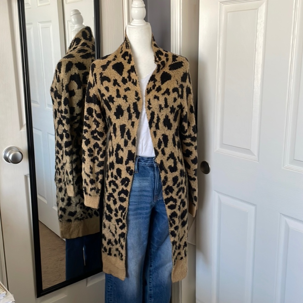 BP Leopard Print cardigan